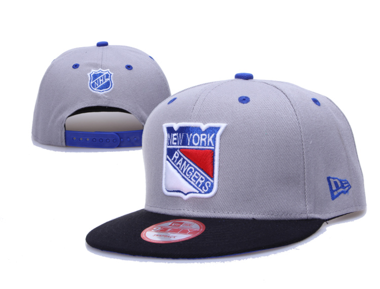 Rangers Team Logo Gray Black Adjustable Hat LH