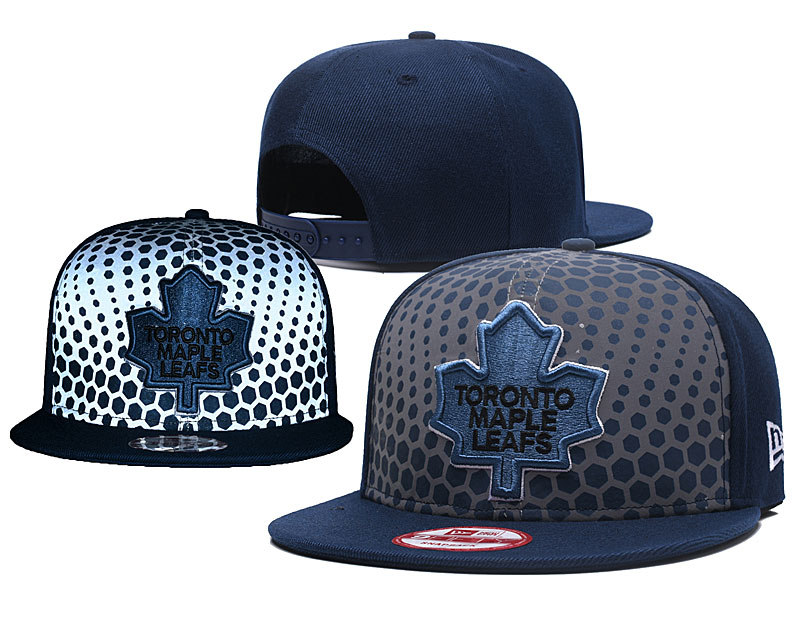 Leafs Team Logo Silver Navy Adjustable Hat GS