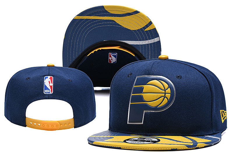 Pacers Team Logo Navy Yellow Adjustable Hat YD