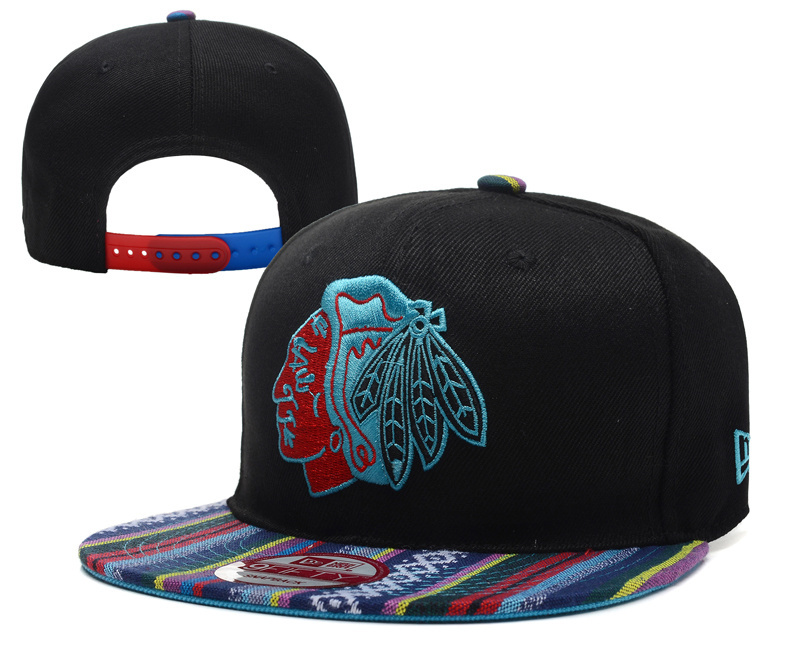 Blackhawks Team Big Logo Red Adjustable Hat YD