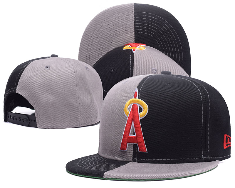 Angeles Team Logo Black Gray Adjustable Hat GS