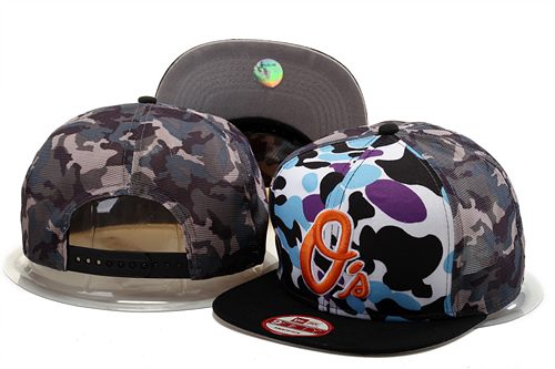 Orioles Fresh Logo Camo Adjustable Hat GS