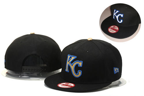 Royals Fresh Logo All Black Adjustable Hat GS