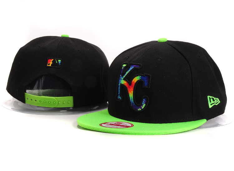 Royals Team Logo Black Colorful Adjustable Hat GS