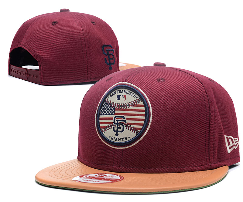 San Francisco Giants Team Logo Red Adjustable Hat GS