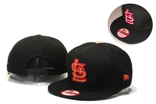 St. Louis Cardinals Fresh Logo All Black Adjustable Hat GS