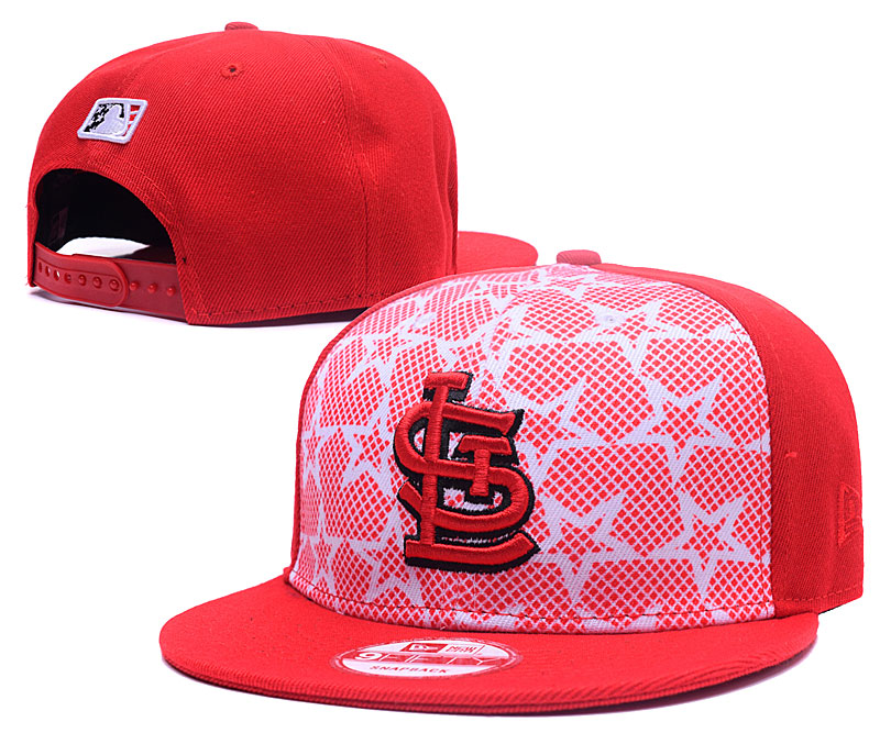 St. Louis Cardinals Fresh Logo With Stars Red Adjustable Hat GS