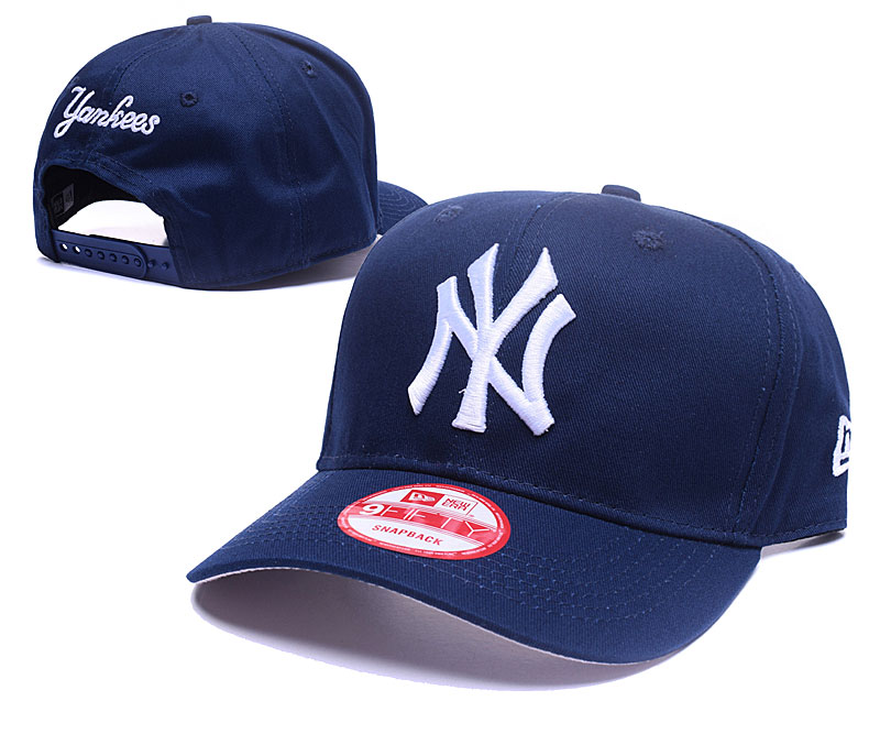 Yankees Fresh Logo Navy Adjustable Hat GS