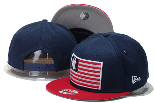 Yankees Fresh Logo USA Flag Pattern Adjustable Hat GS