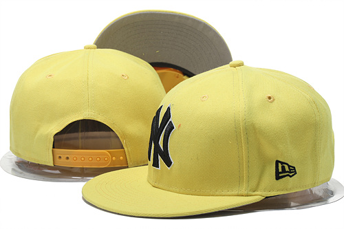 Yankees Fresh Logo Yellow Adjustable Hat GS