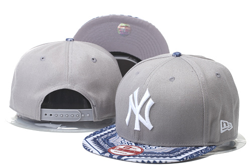 Yankees Team Logo Gray Adjustable Hat GS