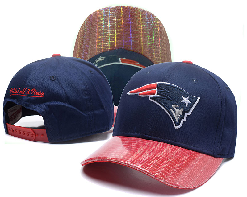 Patriots Team Logo Navy Peaked Adjustable Hat GS