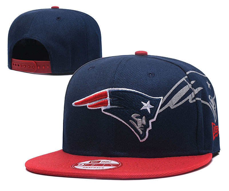 Patriots Team Logo Navy Red Adjustable Hat GS