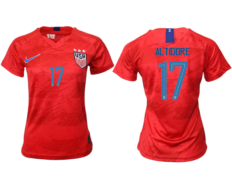2019-20 America 17 ALTIDORE Away Women Soccer Jersey - Click Image to Close