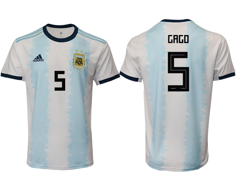 2019-20 Argentina 5 GAGO Home Thailand Soccer Jersey