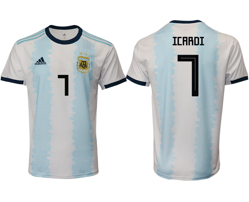2019-20 Argentina 7 ICARDI Home Thailand Soccer Jersey