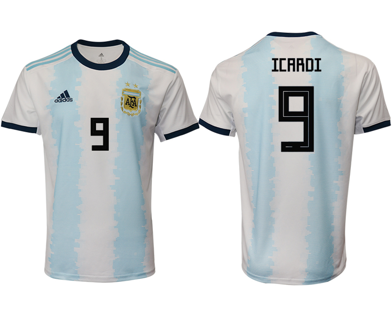 2019-20 Argentina 9 ICARDI Home Thailand Soccer Jersey