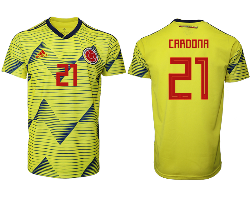 2019-20 Colombia 21 CARDONA Home Thailand Soccer Jersey