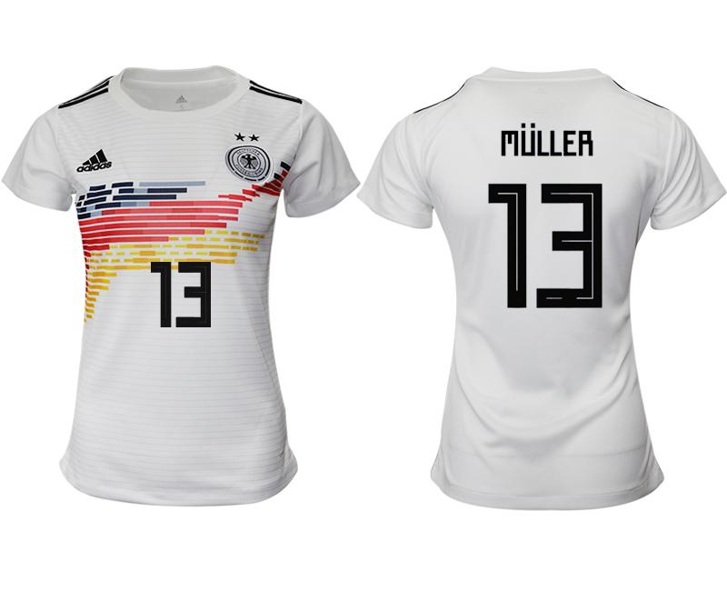 2019-20 Germany 13 MULLER Home Women Soccer Jersey