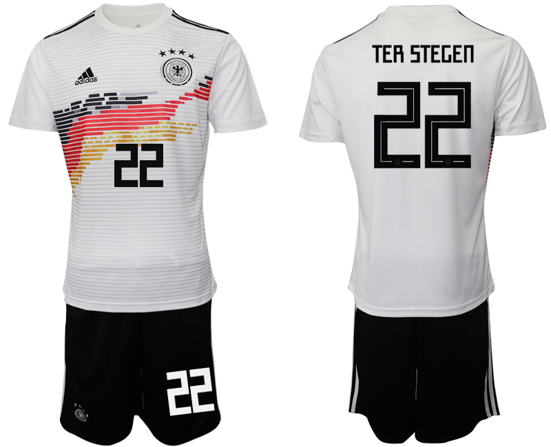 2019-20 Germany 22 TER STEGEN Home Soccer Jersey
