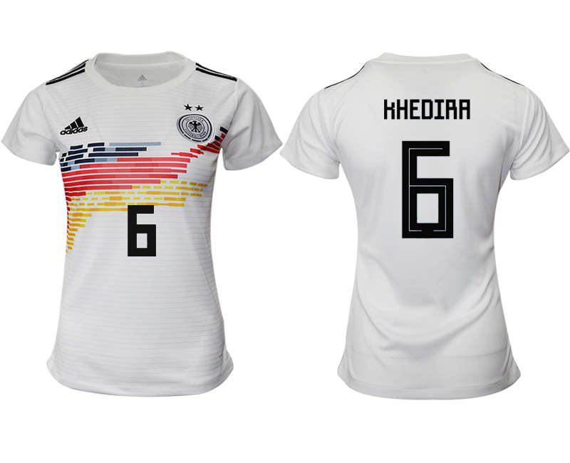2019-20 Germany 6 HHEDIRA Home Women Soccer Jersey