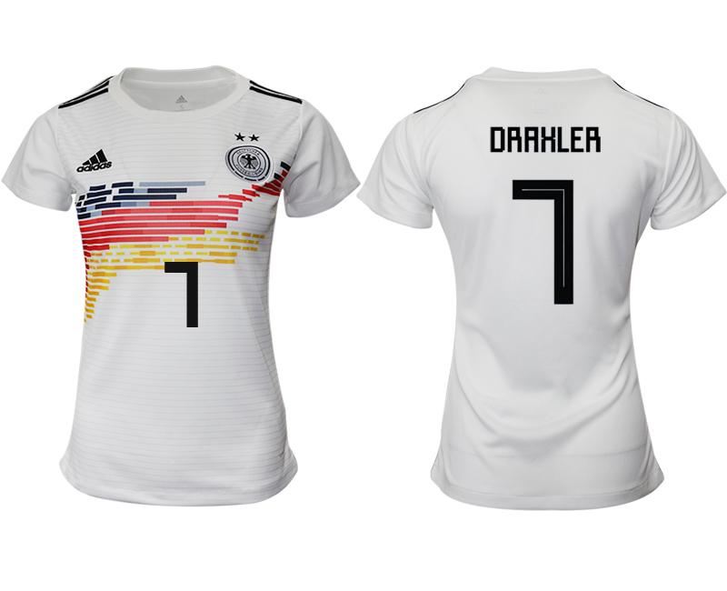 2019-20 Germany 7 DRAHLER Home Women Soccer Jersey