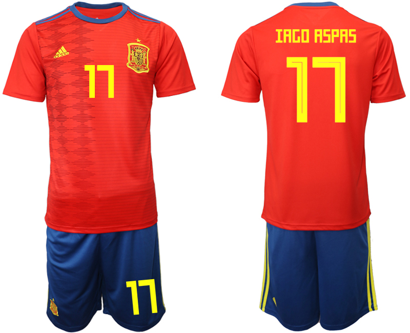 2019-20 Spain 17 IAGO RSPAS Home Soccer Jersey - Click Image to Close