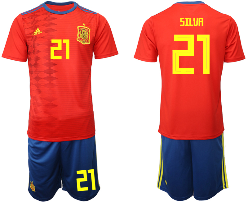 2019-20 Spain 21 SILUA Home Soccer Jersey