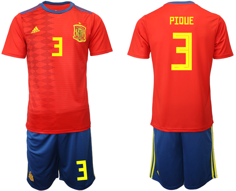 2019-20 Spain 3 PIDUE Home Soccer Jersey