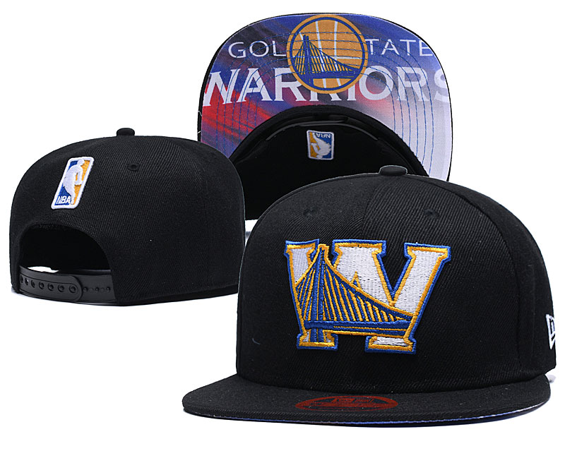 Warriors Fresh Logo Black Adjustable Hat GS