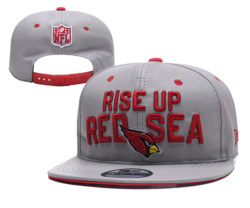 Arizona Cardinals Fresh Logo Gray Orange Adjustable Hat YD