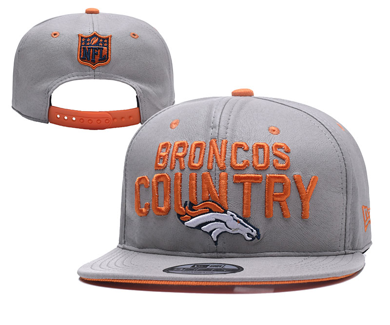 Broncos Fresh Logo Gray Adjustable Hat YD