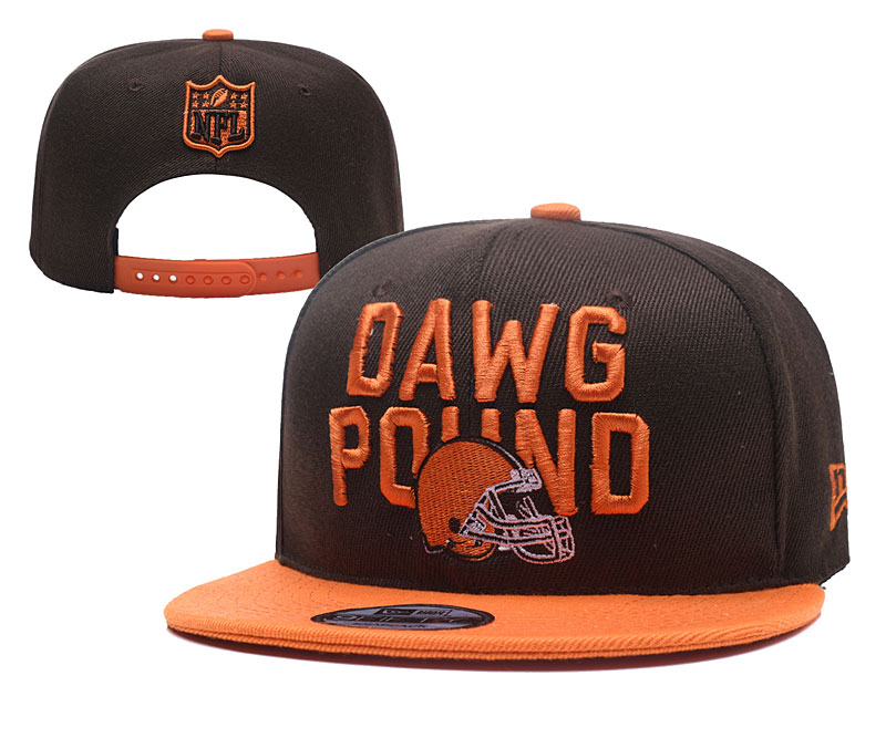 Browns Team Logo Brown Adjustable Hat YD