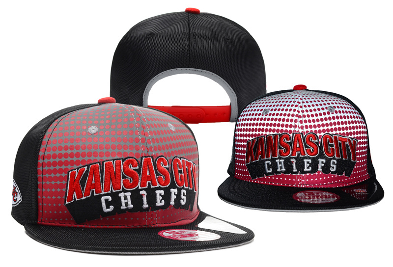 Chiefs Fresh Logo Red Black Adjustable Hat YD
