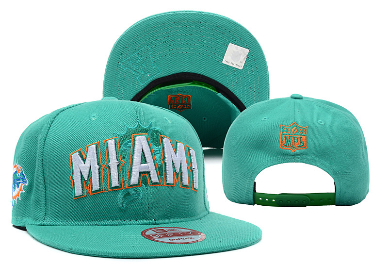 Dolphins Team Logo Green Adjustable Hat YD