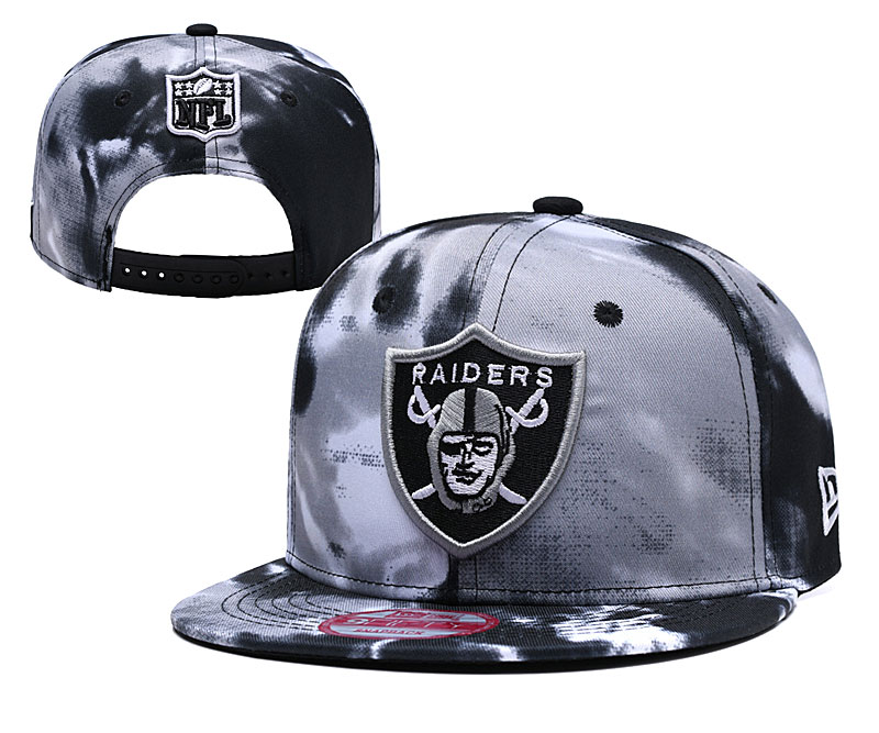 Raiders Fresh Logo Black Adjustable Hat YD