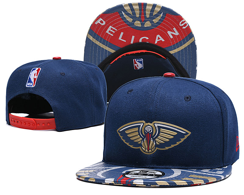 Pelicans Team Logo Navy Adjustable Hat YD