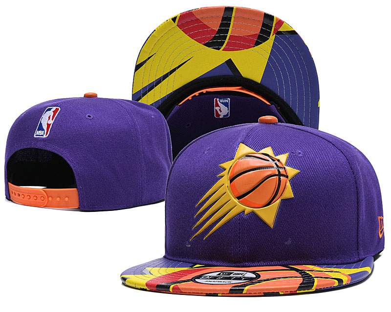 Suns Team Logo Purple Orange Adjustable Hat YD
