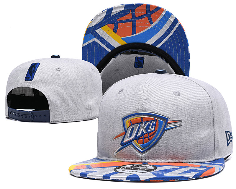 Thunder Team Logo Gray Blue Adjustable Hat YD