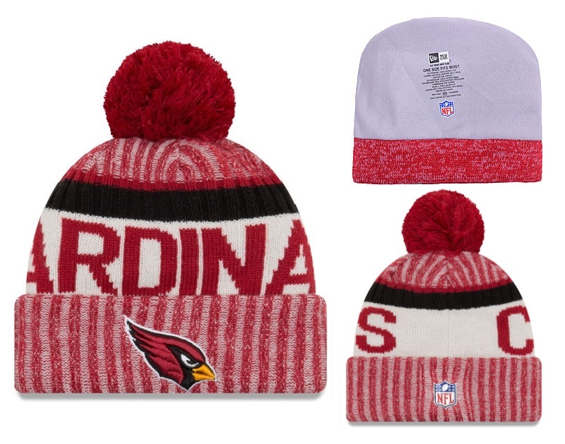 Arizona Cardinals Team Logo 2017 Sideline Knit Hat