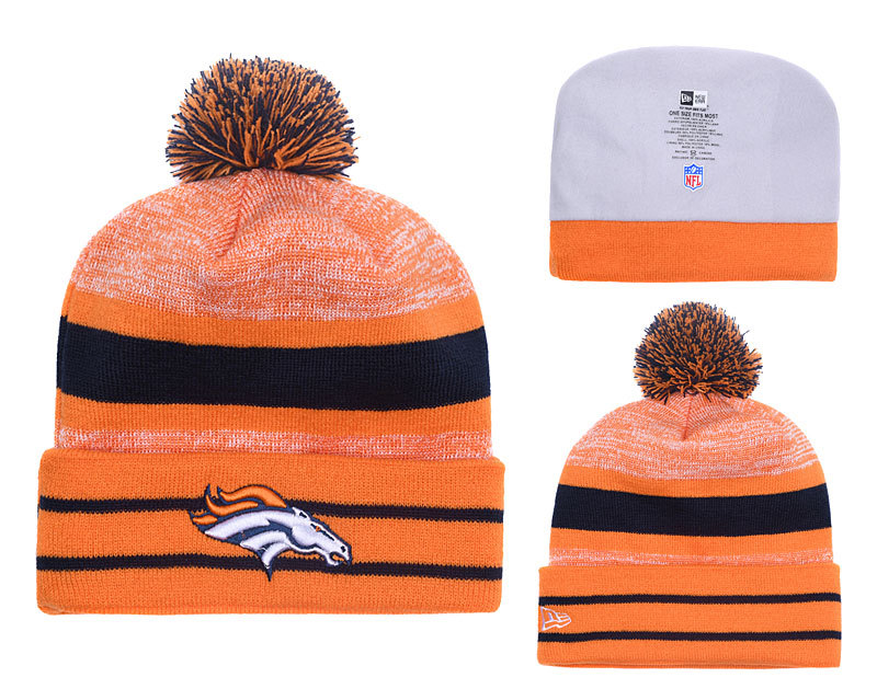 Broncos Team Logo Orange Knit Hat YD
