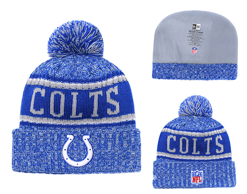 Colts Team Logo Blue Knit Hat YD