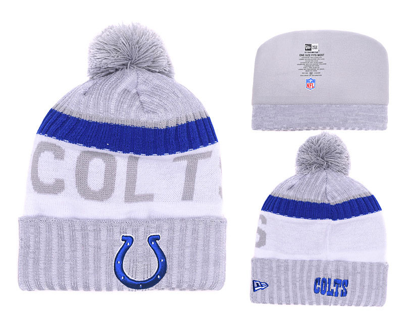 Colts Team Logo Gray 2017 Sideline Knit Hat YD