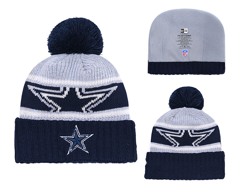 Cowboys Team Logo Navy Knit Hat YD