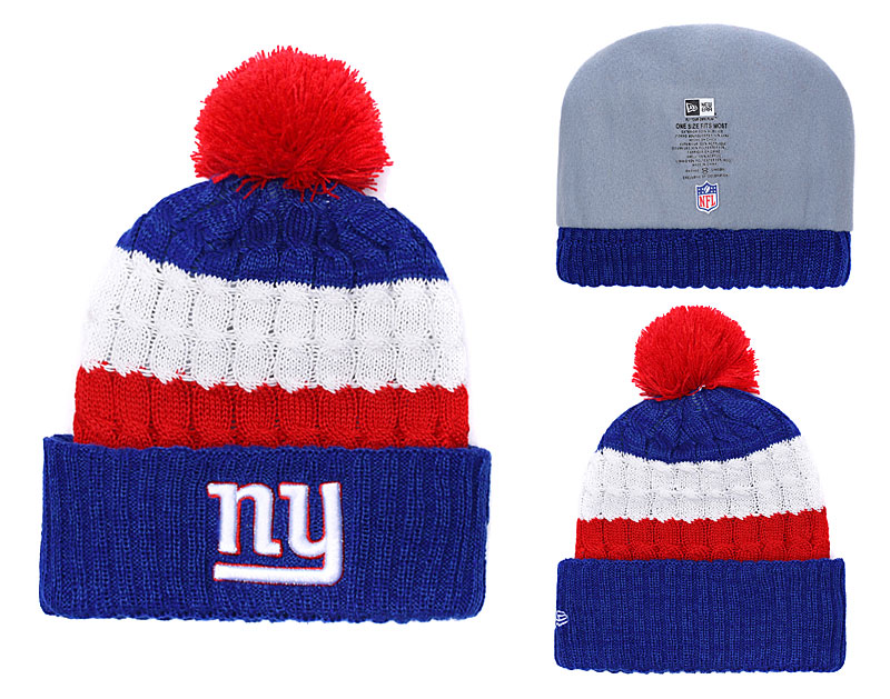 New York Giants Classic Royal Pom Knit Hat YD