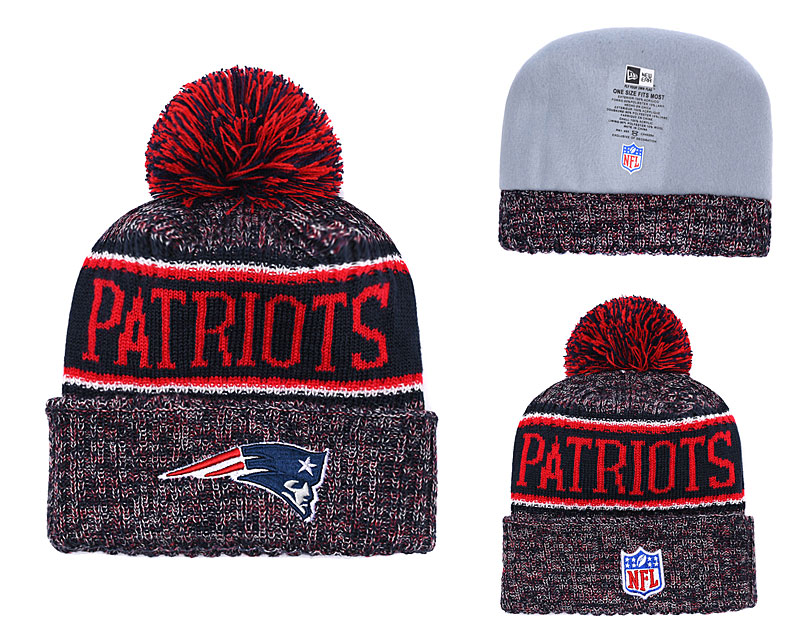 Patriots Team Logo Red Knit Hat YD
