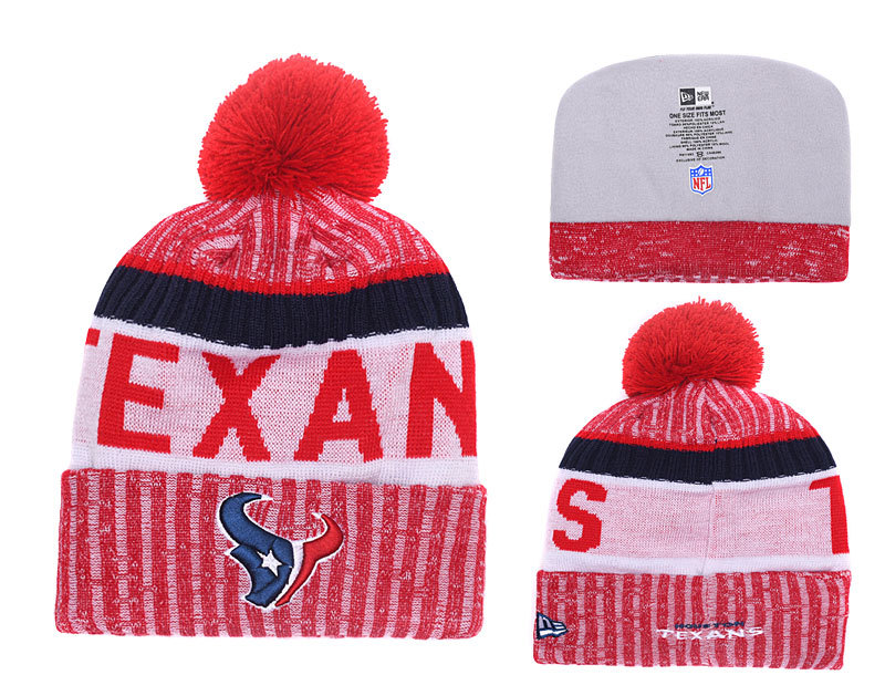 Texans Team Logo Red 2017 Sideline Knit Hat YD