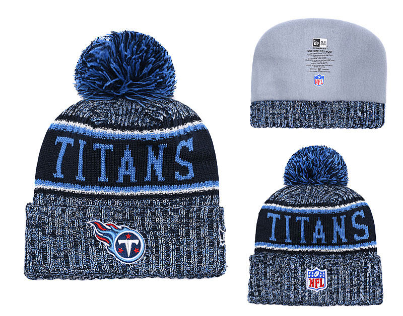 Titans Fresh Logo Blue Knit Hat YD - Click Image to Close