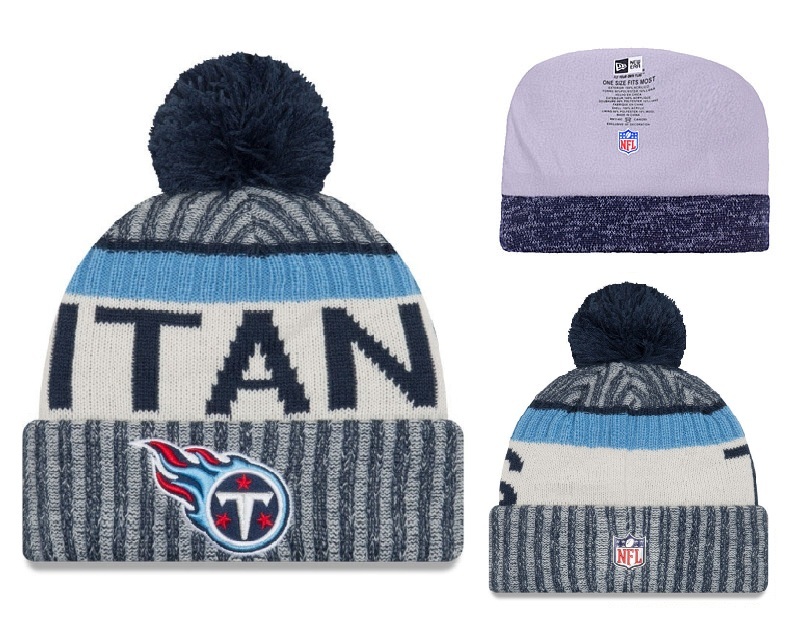 Titans Team Logo 2017 Sideline Knit Hat - Click Image to Close