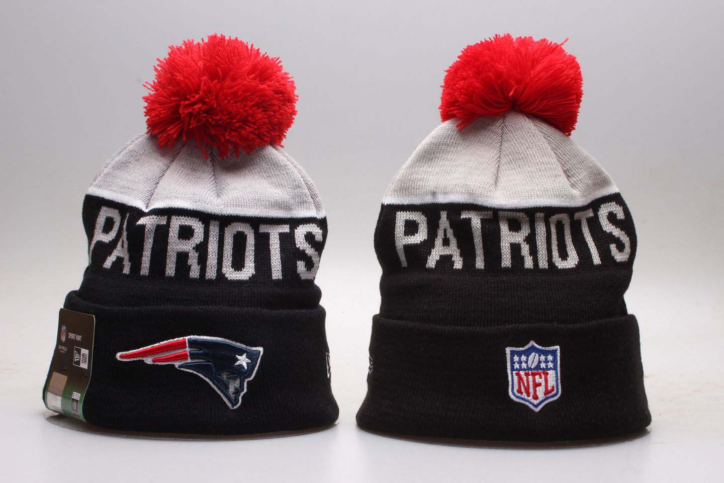 Patriots Team Logo Brown Knit Hat YP